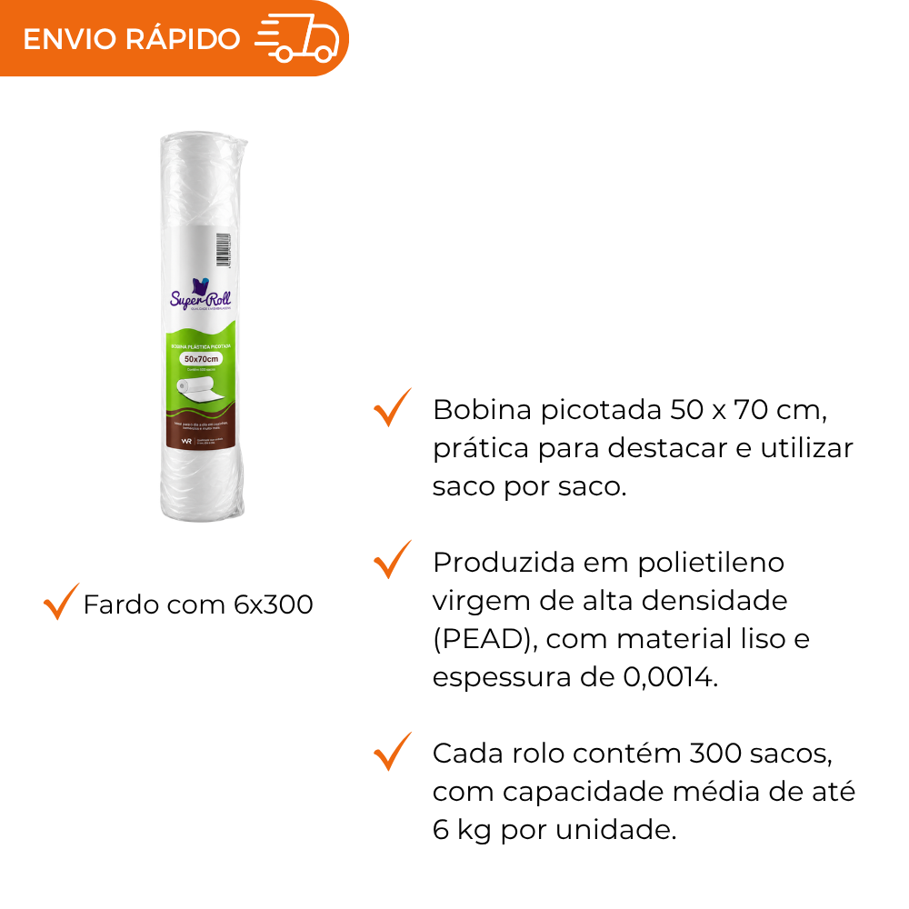 BOBINA PICOTADA 50X70... - FD C/6X300