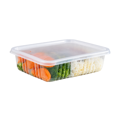 POTE 700ML PP C/TAMPA CRISTAL - G 302 - CX C/100
