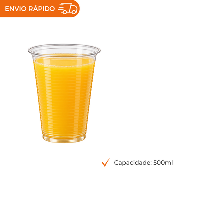 COPO 500 ML DESC. PS TRANSP - CVT-500 - CX C/20X50