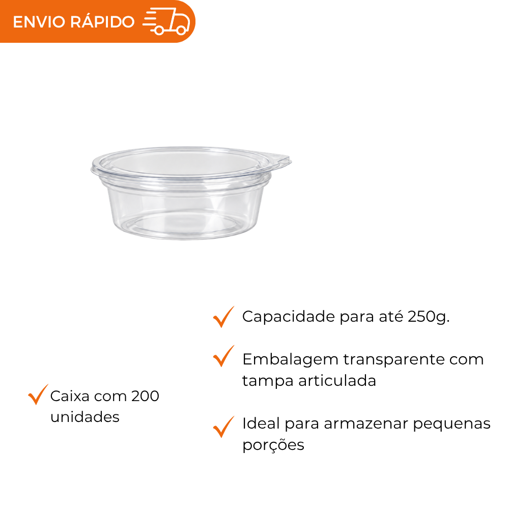 POTE 250ML PET RED. ARTICULADO -D 742P - CX C/200