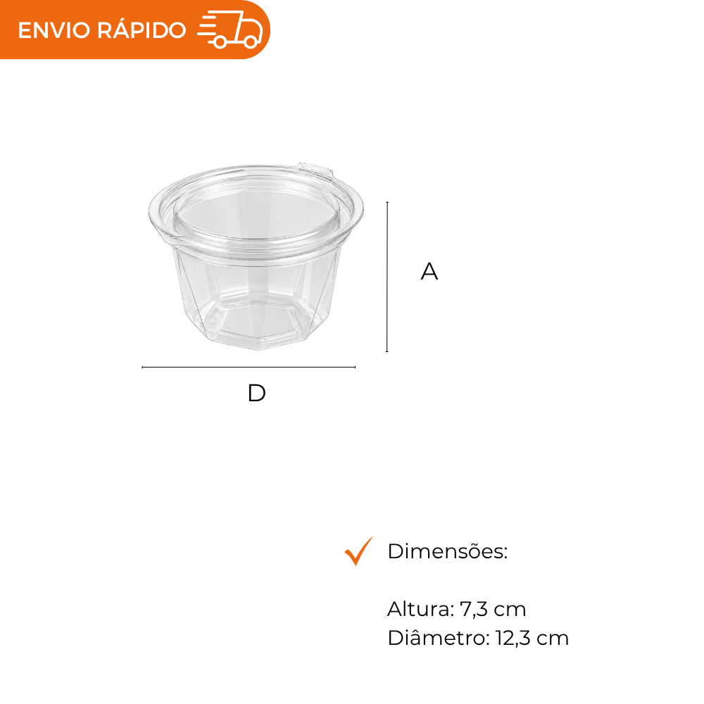 POTE 450ML PET RED. ARTICULADO - D 771P - CX C/200