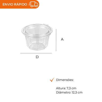 POTE 450ML PET RED. ARTICULADO - D 771P - CX C/200