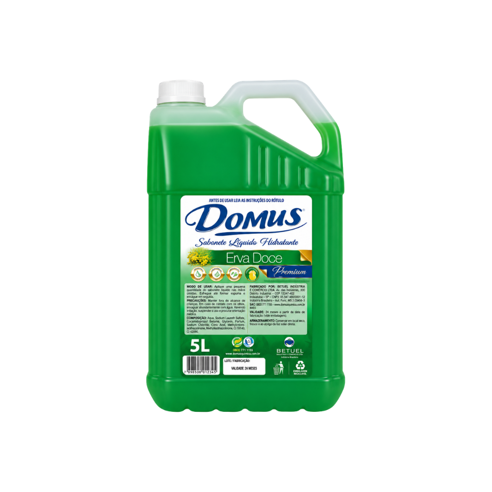 SABONETE LIQ DOMUS ERVA DOCE 5L - UN