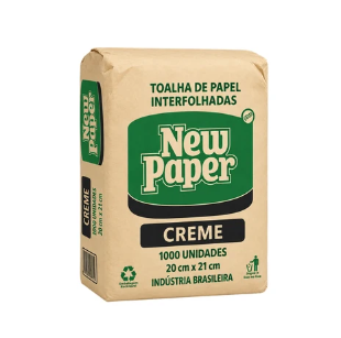 PAPEL TOALHA CREME 20X21 - PC C/1000