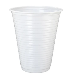 COPO 200ML DESCARTÁVEL PS BRANCO - CMSB-200 PACOTE COM 100 UNIDADES
