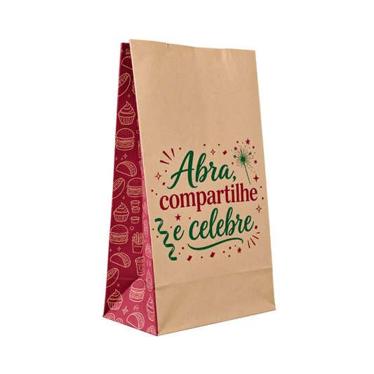 SACO PAPEL 10 KG KRAFT S.O.S. CELEBRE - PC C/100