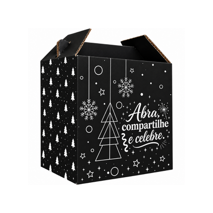 CESTA DE NATAL CELEBRE PRETA - PC C/25