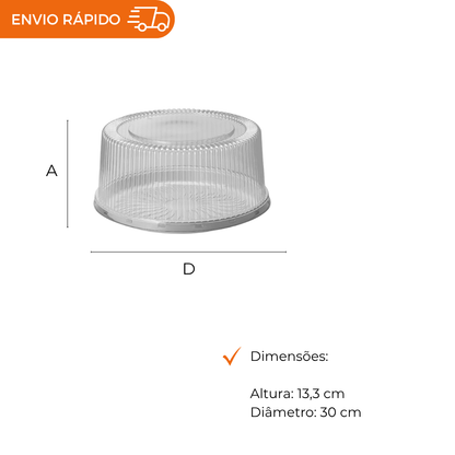 EMBALAGEM PET TORTA MEDIA BR - G 56MA