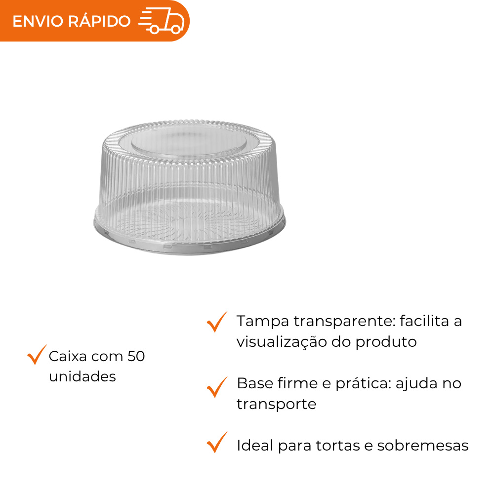 EMBALAGEM PET TORTA MEDIA BR - G 56MA