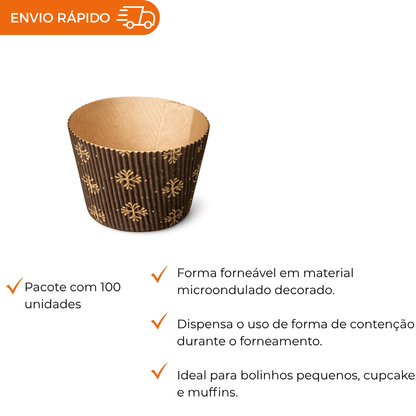 FORMA FORNEAVEL MUFFINS MICRO DECORADA - PC C/100