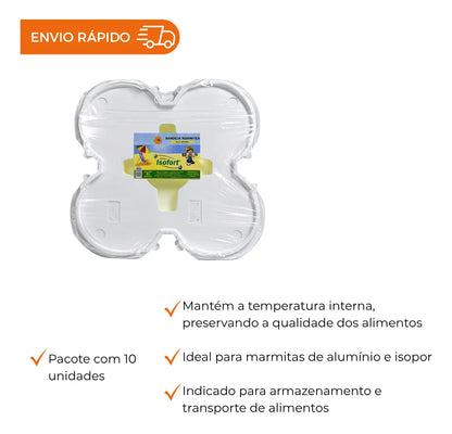 BANDEJA DE ISOPOR PORTA MARMITEX N8 - FD C/10