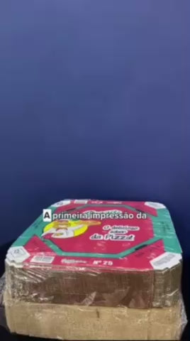 EMB. P/PIZZA 25CM BRANCA IMPRESSA - PC C/25