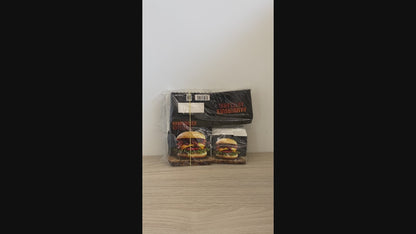 EMBALAGEM P/ HAMBURGUER H2 PRETA - PC C/40
