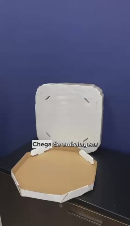 EMB. P/PIZZA 35CM BRANCA S/IMPRESSAO - PC C/25
