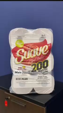 PAPEL TOALHA BOBINA BRANCO 24GR- FD C/6X200M